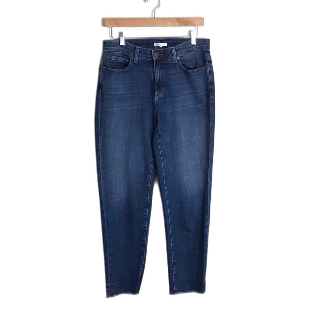 Eileen fisher ladies high waisted casual denim ankle jeans size 4